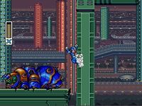 une photo d'Ã©cran de Mega Man X sur Nintendo Super Nes